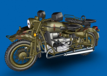 мотоциклы УРАЛ в 3D