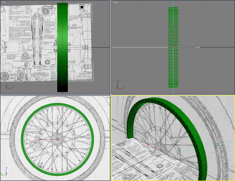 oppozit.ru: уроки 3ds max. рисование спицованного колеса